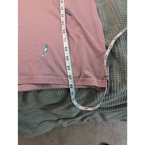 Ted Baker London Men’s 4 U.S. Large Parrot Short Sleeve Polo Shirt Mauve Pink - Picture 4 of 6